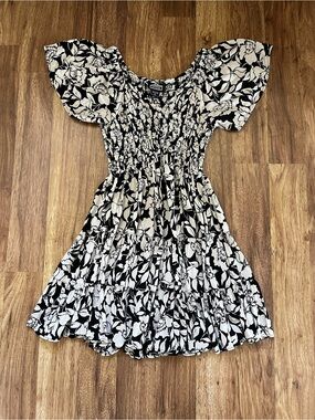 Angie Flowy Rayon Mini Dress